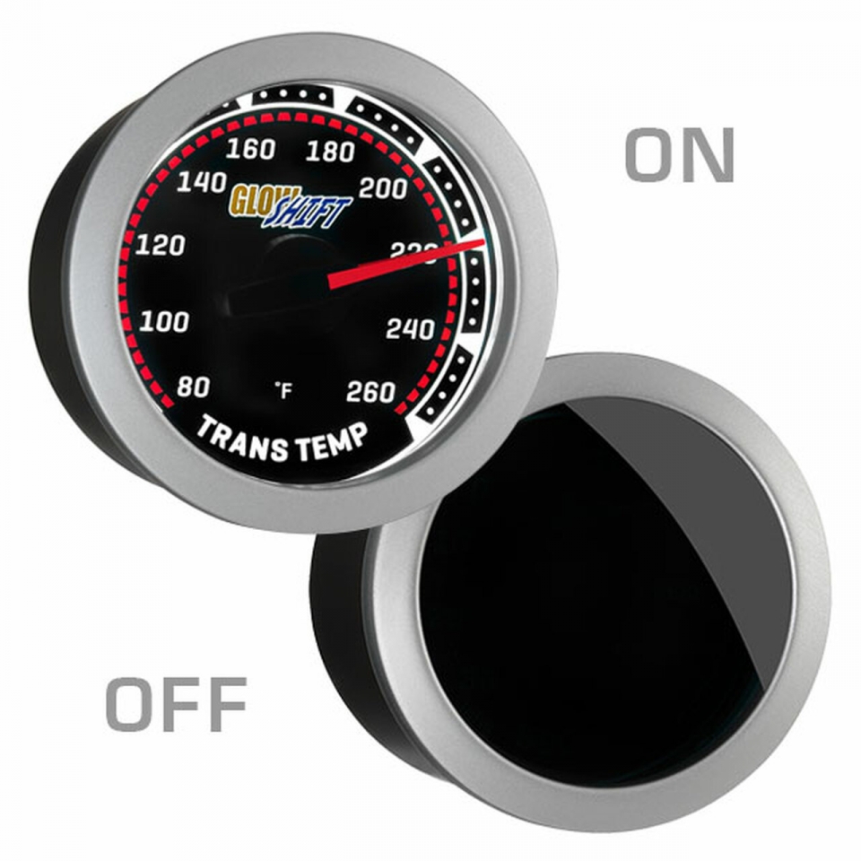  GlowShift 10 Color Digital Air Temperature Gauge Kit - Reads  Outside Air Temp from -40-200 Degrees F - Includes Sensor - Multi-Color LED  Display - Tinted Lens - 2-1/16 (52mm) : Automotive